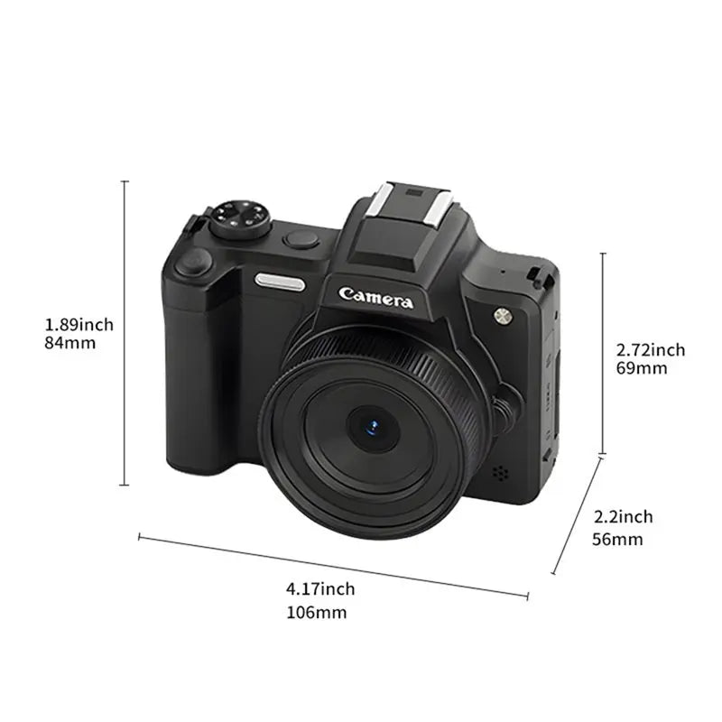 L93A-DC101 Micro DSLR 4K HD Camera 68MP CCD With DSLR Viewfinder AF/MF 2.8" Flip Screen OTG Transmission Inch