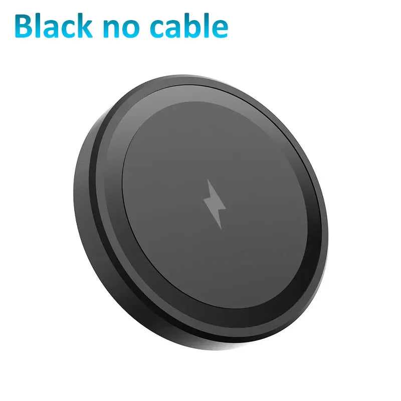 Mini Magnetic Wireless Charger Pad For Magsafe iPhone 17 16 15 14 13 Pro Max Samsung LED Magnet Fast Charging Phone Stand