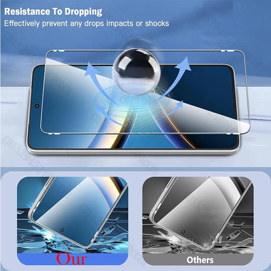 High Quality Screen Protector Tempered Glass For Xiaomi Poco X8 Pro Max Full Glue Glass For Xiaomi Poco X8 Pro Camera Soft Film
