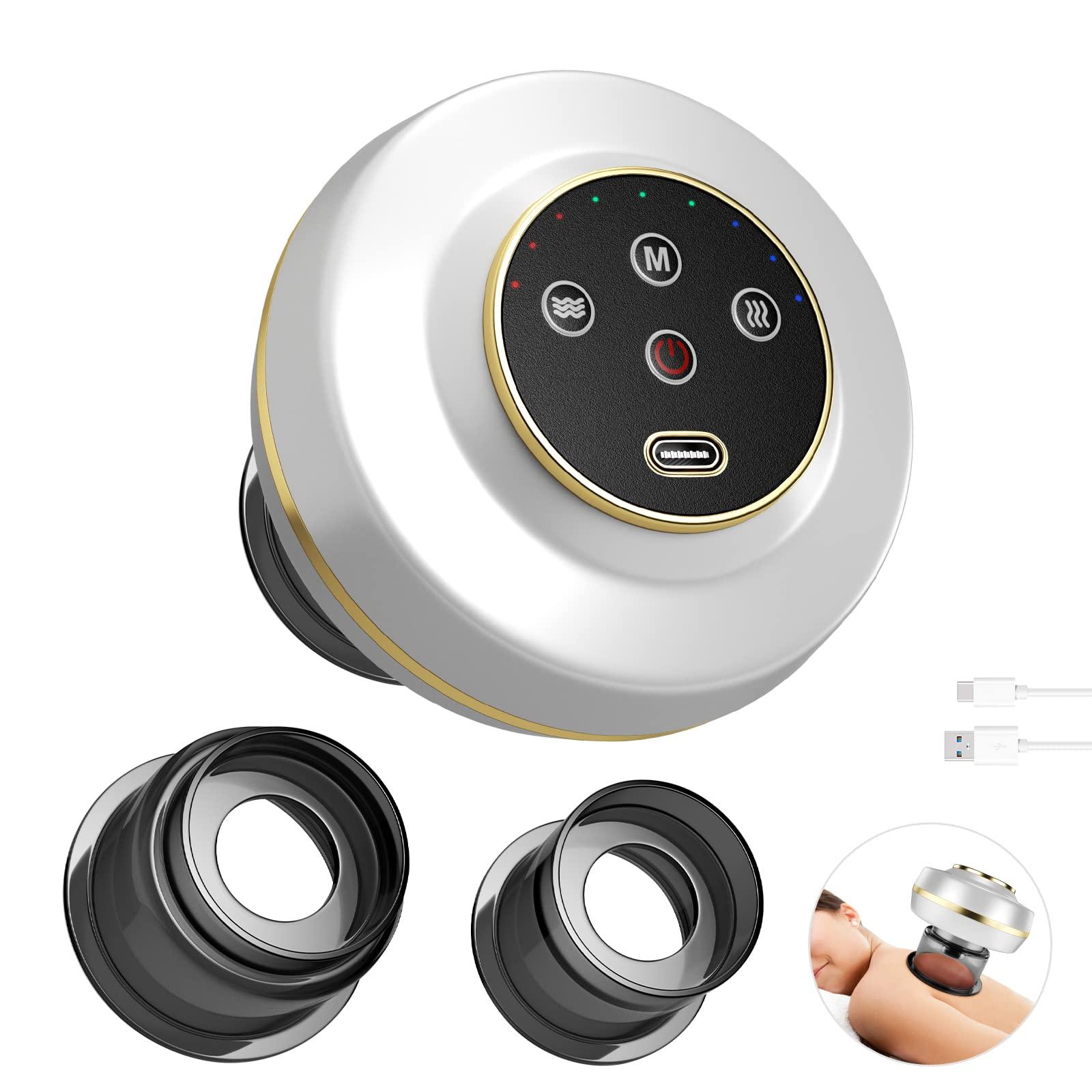 Portable Electric Cupping Massager with Red Light (2 Cups)