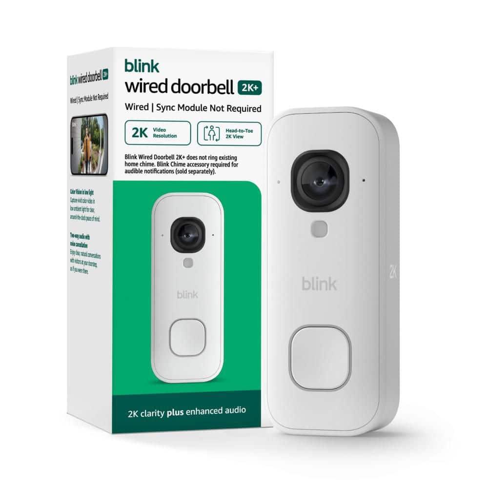 Blink Wired Doorbell 2K+ – 2K Smart Video Doorbell with Alexa