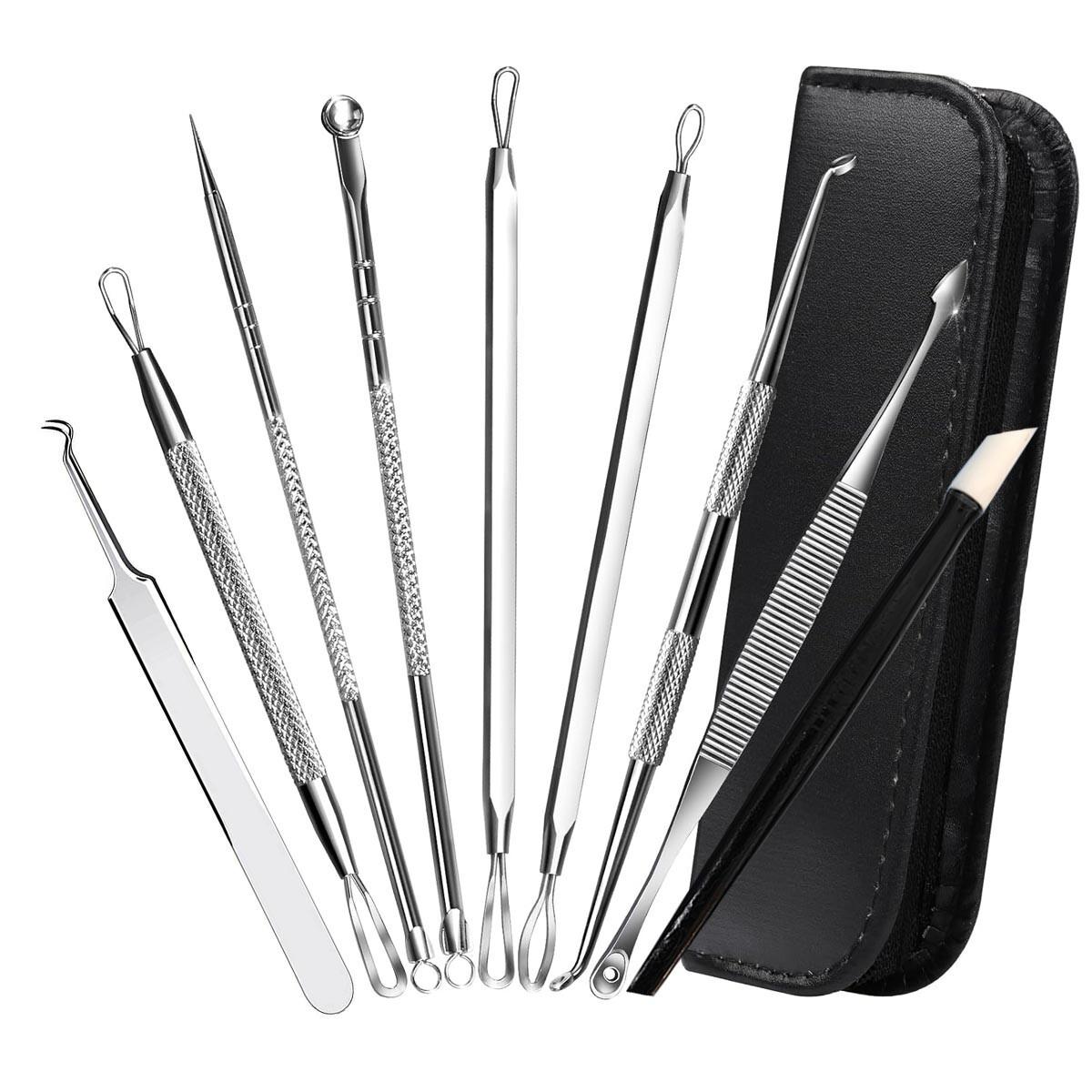 8pcs Ultra-fine Beauty Salon Acne Needle Tool Set