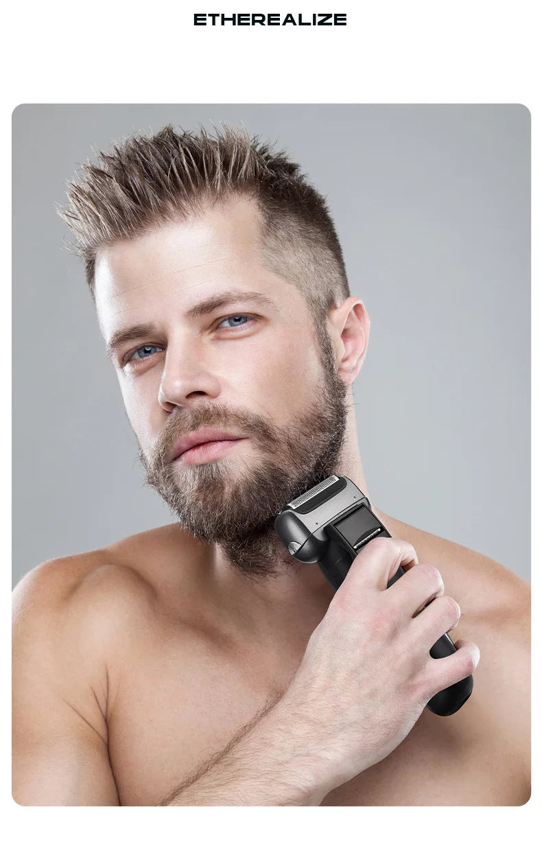 MOTAWISH Electric Shaver Reciprocating High and Low Two-speed Adjustable Shaver Full Body Washable Type-c Rechargeable Shaver