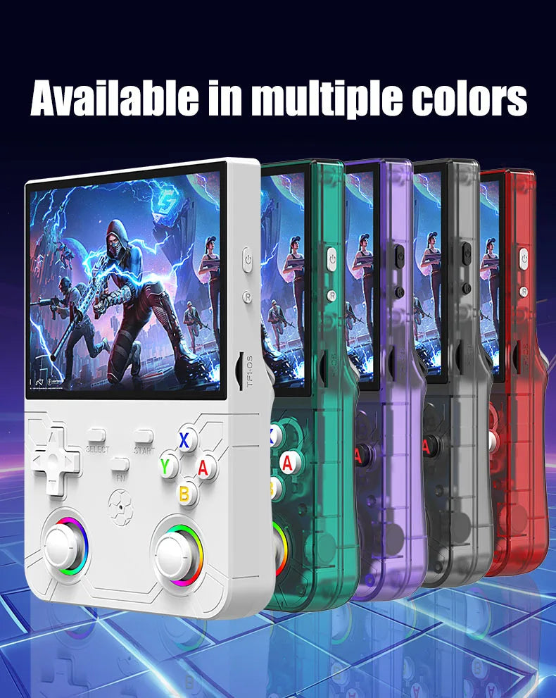 New R36 Ultra X Handheld Retro Video Game Console IPS Screen 128GB Games Portable Pocket Player with Linux System