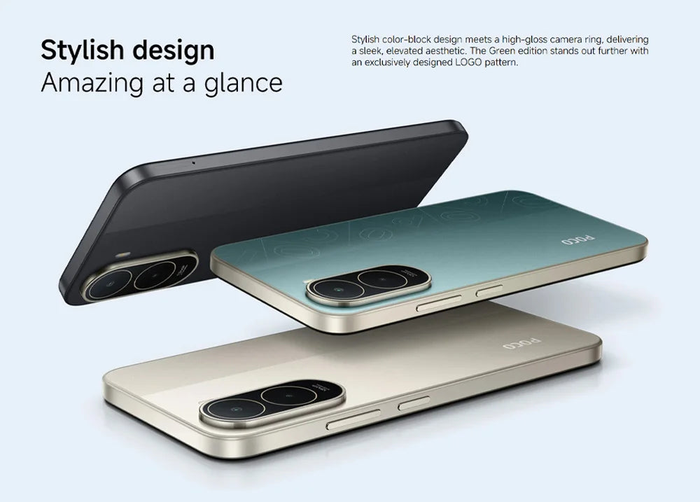 Xiaomi Poco C81 Pro 4g, 64Gb/4Gb, Global Version, Unisoc T7250 Processor, 6000Mah Battery