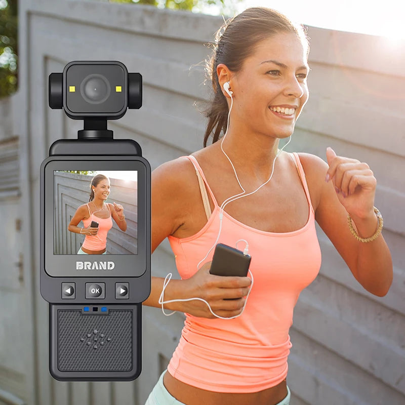 Portable 1080P HD Mini Body Camera Rotatable Lens LCD Screen Handheld Video Recorder Outdoor Sports Vlog Camcorder