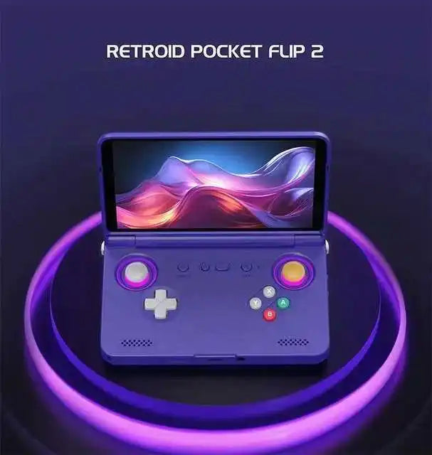 Retroid Pocket Flip 2 RP Flip 2 Retro Handheld Game Console Video Game Console 5.5''AMOLED Touch Screen PSP PS2 SD865 Android13