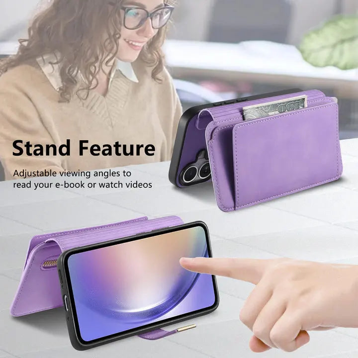 For Xiaomi Poco X8 Pro Max F9 Ultra 5G 2In1 Detachable Leather Zipper Wallet Case Poco F9 X8 M8 F8 X7 M7 F7 X6 F6 Pro C65 Cover