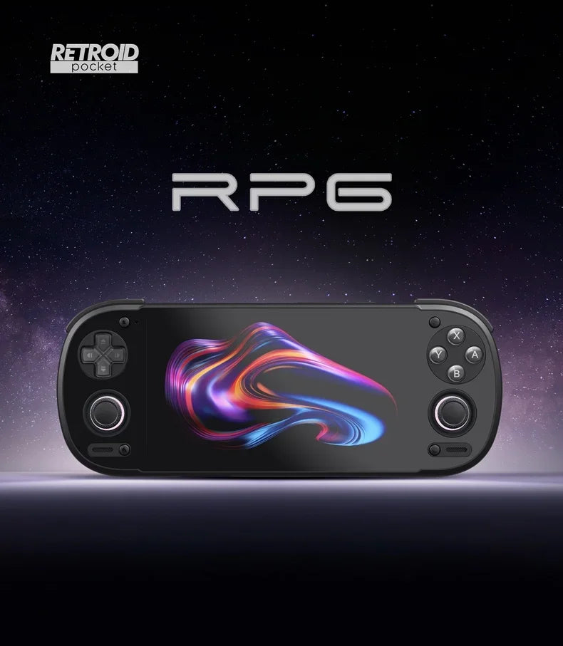 Retroid Pocket 6 Android Game Console Hall-Effect Trigger 8GEN2 5.5Inch 1080P 120Hz AMOLED Screen 6000mAh Handheld Consoles