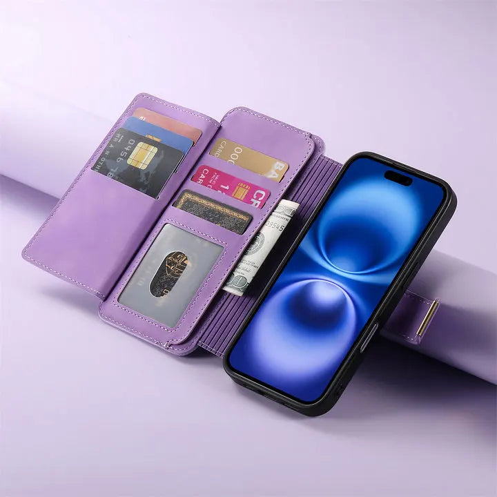For Xiaomi Poco X8 Pro Max F9 Ultra 5G 2In1 Detachable Leather Zipper Wallet Case Poco F9 X8 M8 F8 X7 M7 F7 X6 F6 Pro C65 Cover