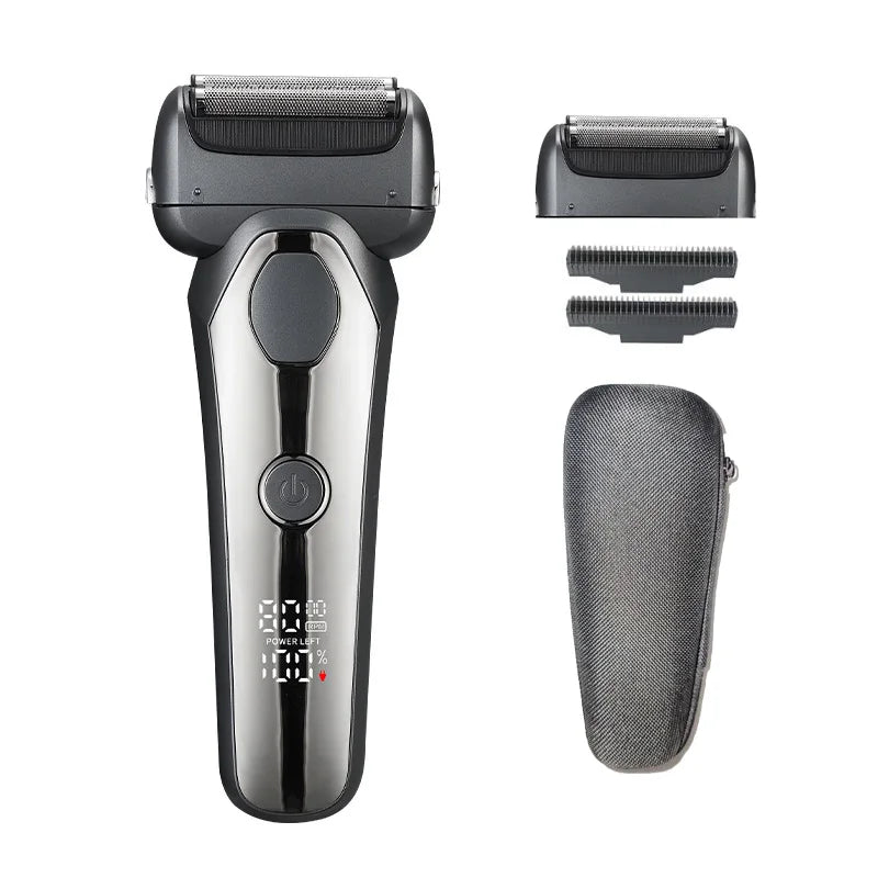 MOTAWISH Electric Shaver Reciprocating High and Low Two-speed Adjustable Shaver Full Body Washable Type-c Rechargeable Shaver