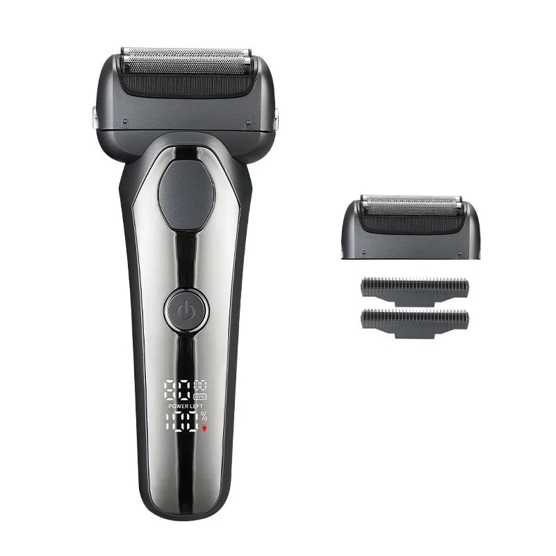 MOTAWISH Electric Shaver Reciprocating High and Low Two-speed Adjustable Shaver Full Body Washable Type-c Rechargeable Shaver