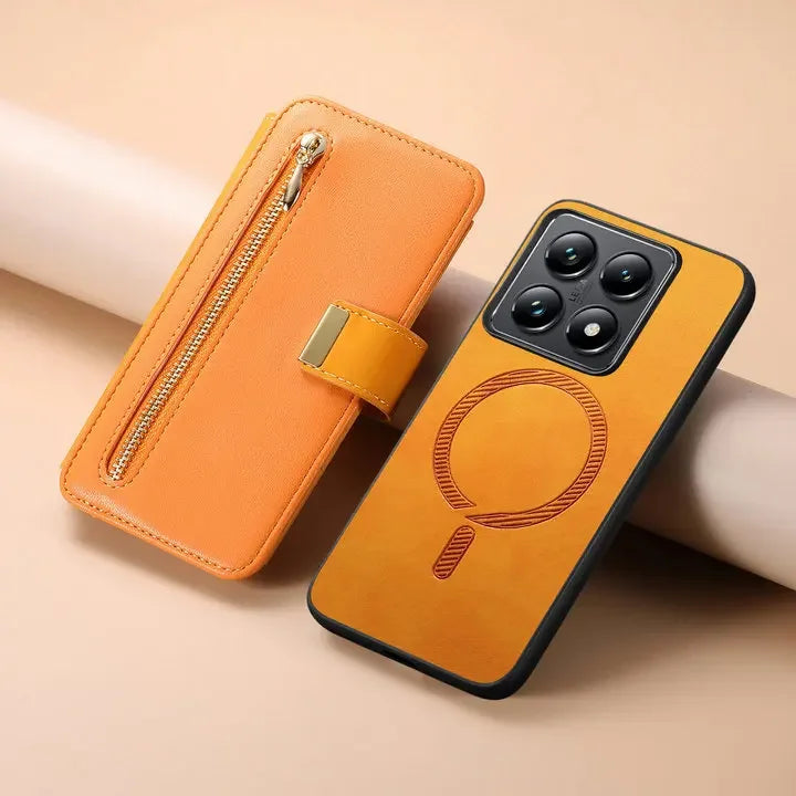 For Xiaomi Poco X8 Pro Max F9 Ultra 5G 2In1 Detachable Leather Zipper Wallet Case Poco F9 X8 M8 F8 X7 M7 F7 X6 F6 Pro C65 Cover