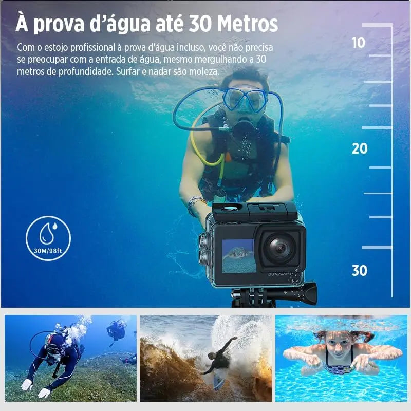 Sjcam Sj4000 Dual Screen Action Camera Full Hd 4K 30m Waterproof Anti-Shake Hd Sports Video Cameras