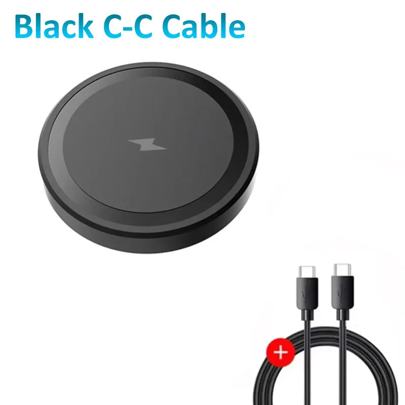 Mini Magnetic Wireless Charger Pad For Magsafe iPhone 17 16 15 14 13 Pro Max Samsung LED Magnet Fast Charging Phone Stand