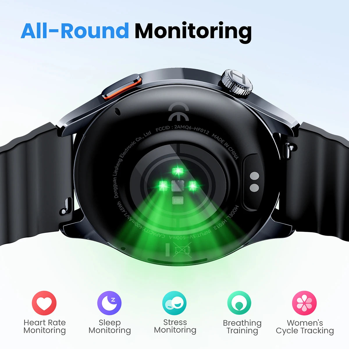 HF012 HAYLOU Watch 4S Smart Watch 5-star System GPS Sport Tracking 1.43 AMOLED Display 120+ Sports Modes Fitness Smartwatch