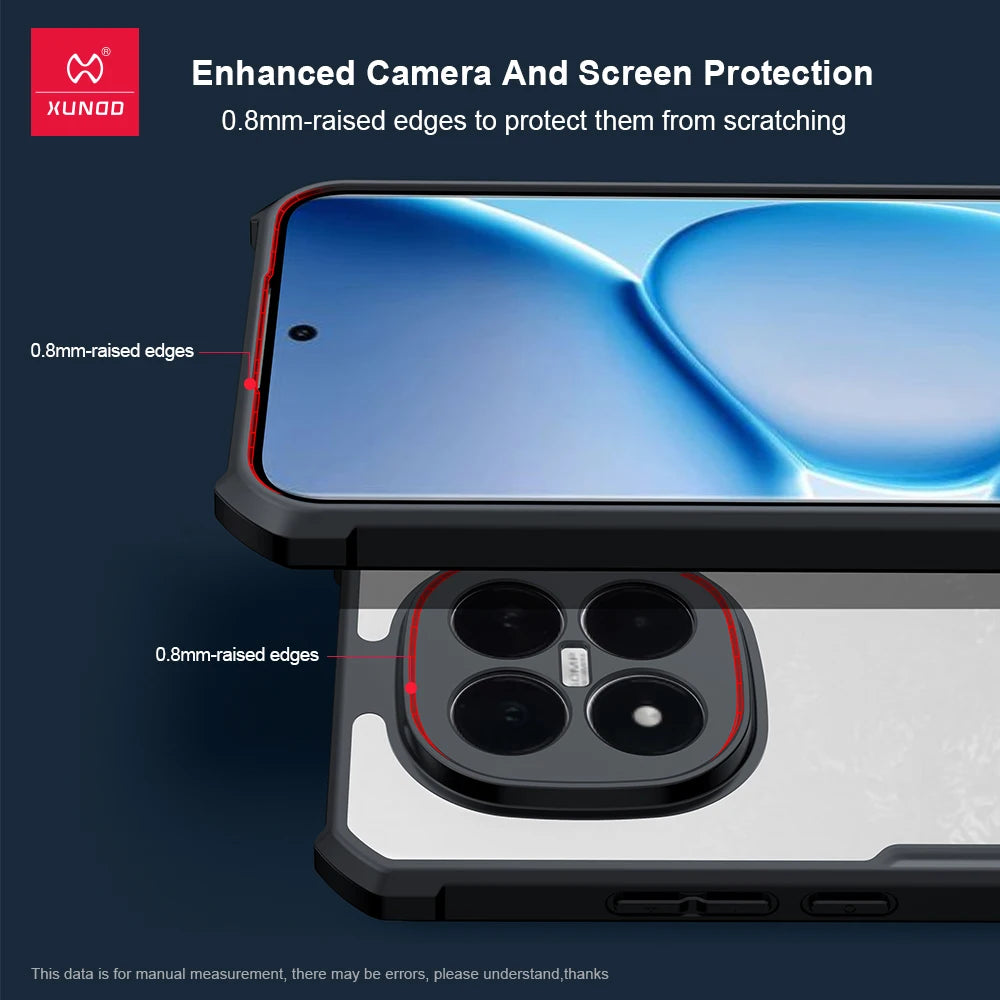 Xundd Case for Xiaomi Redmi Note 15 Pro Plus Case For Note 15 Pro / Note 15 4G 5G Airbag Shockproof Shell Fund Back Clear Cover