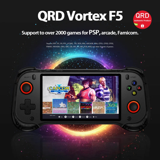 Authentic QRD Vortex F5 Pocket  Retro Handheld Game Console Portable Handheld Video Game Players