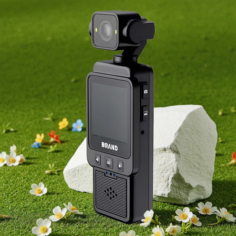 Portable 1080P HD Mini Body Camera Rotatable Lens LCD Screen Handheld Video Recorder Outdoor Sports Vlog Camcorder