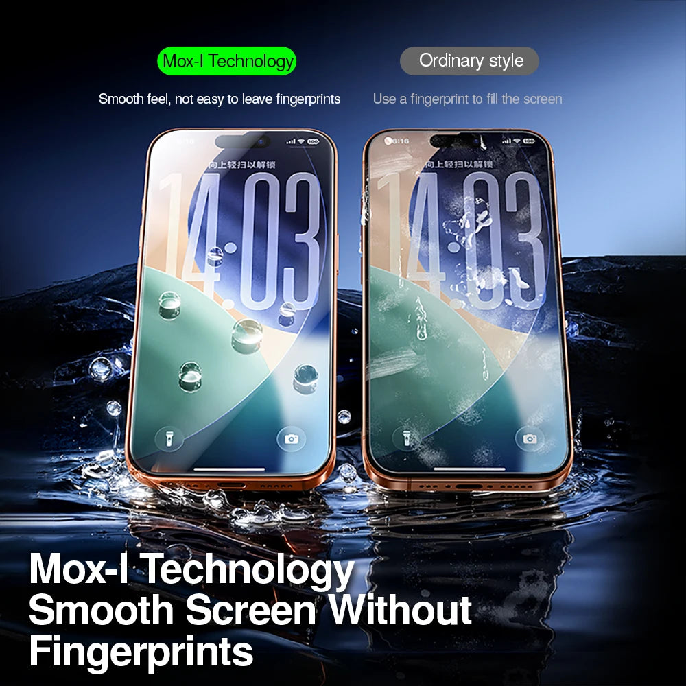 SmartDevil 2/3PCS Screen Protector for iPhone 17Pro Max 17 Borderless Tempered Glass Film for iPhone Air Anti-fingerprint Clear