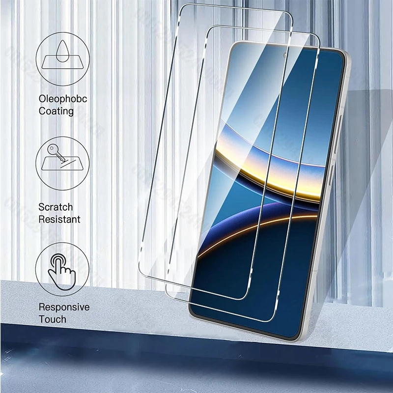 High Quality Screen Protector Tempered Glass For Xiaomi Poco X8 Pro Max Full Glue Glass For Xiaomi Poco X8 Pro Camera Soft Film