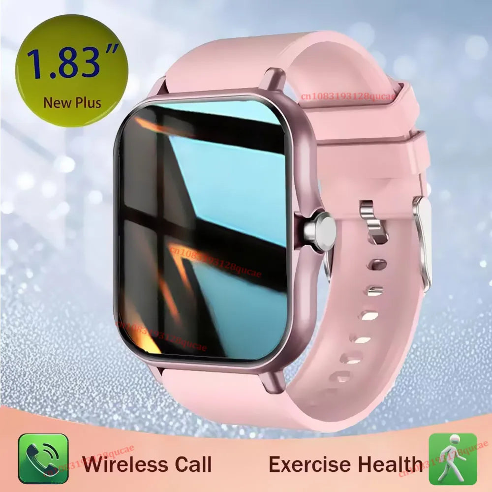 1.83'' Sports Smart Watch Fitness Clock Health Monitor Waterproof Smartwatch Wireless Call Watches Men Women Android Ios Ht30