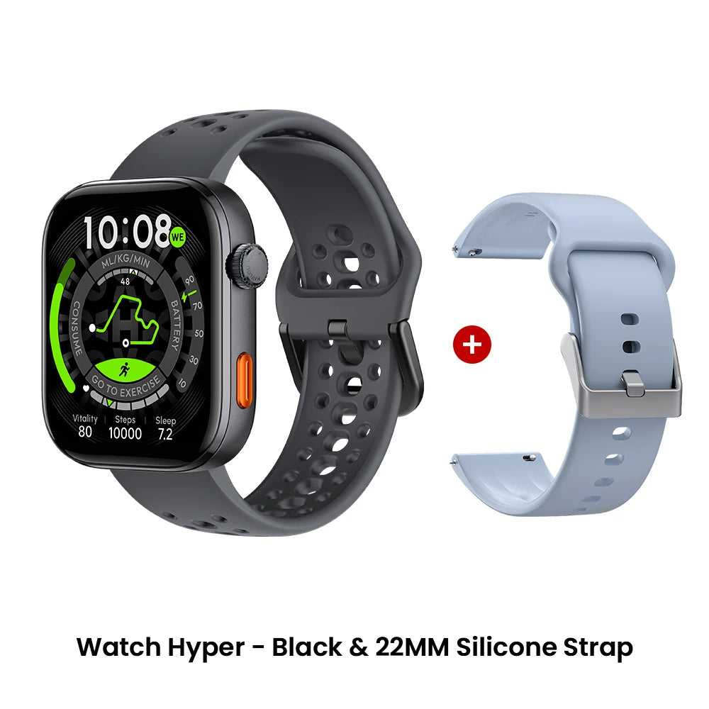 HAYLOU Watch Hyper Smartwatch 1.97" AMOLED Display Supports Dual-Band GPS Compass Offline Maps Message Reply Smart Watch 5ATM