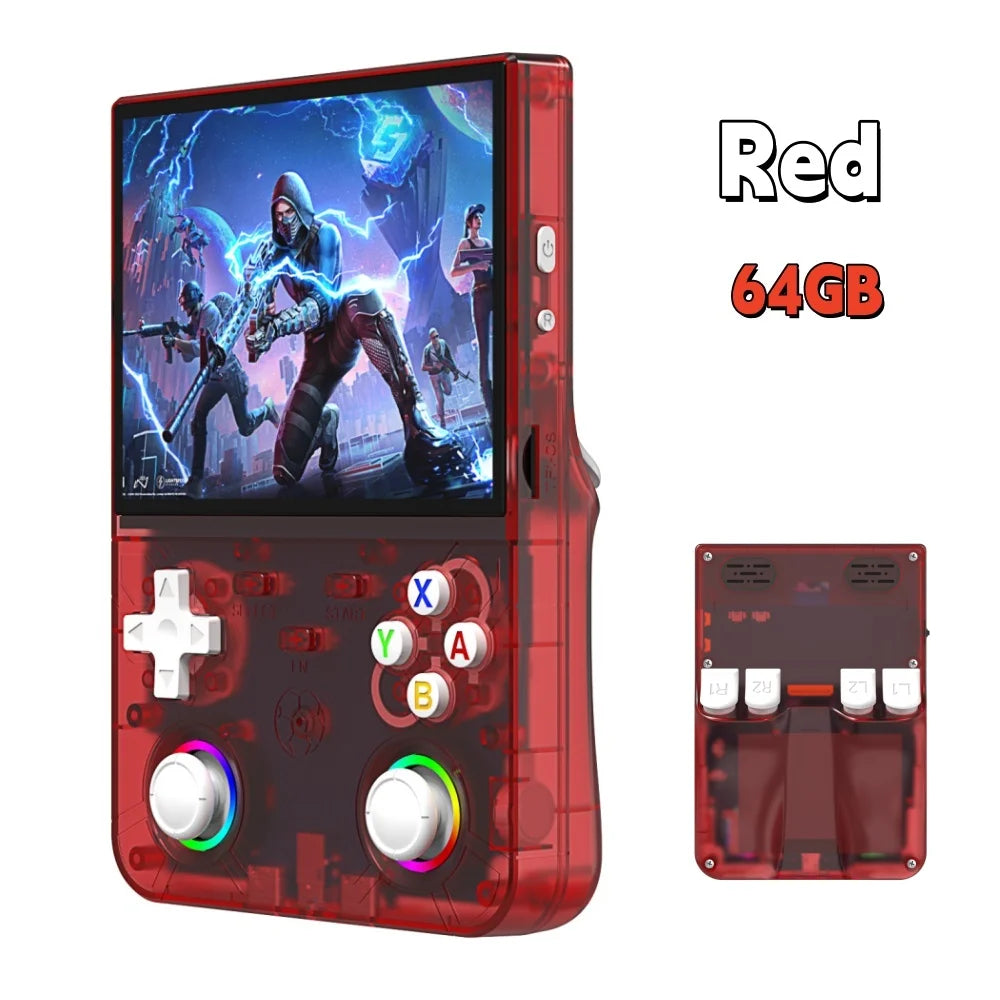 New R36 Ultra X Handheld Retro Video Game Console IPS Screen 128GB Games Portable Pocket Player with Linux System