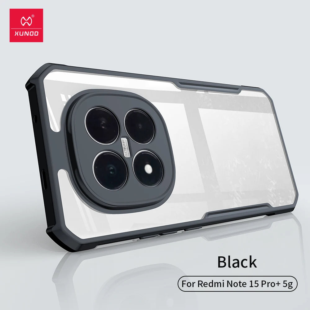 Xundd Case for Xiaomi Redmi Note 15 Pro Plus Case For Note 15 Pro / Note 15 4G 5G Airbag Shockproof Shell Fund Back Clear Cover