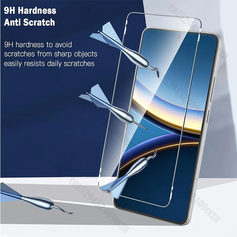 High Quality Screen Protector Tempered Glass For Xiaomi Poco X8 Pro Max Full Glue Glass For Xiaomi Poco X8 Pro Camera Soft Film