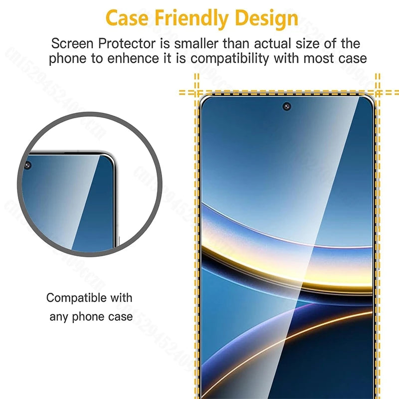 High Quality Screen Protector Tempered Glass For Xiaomi Poco X8 Pro Max Full Glue Glass For Xiaomi Poco X8 Pro Camera Soft Film