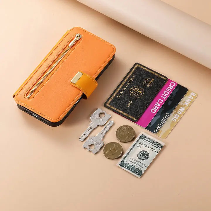 For Xiaomi Poco X8 Pro Max F9 Ultra 5G 2In1 Detachable Leather Zipper Wallet Case Poco F9 X8 M8 F8 X7 M7 F7 X6 F6 Pro C65 Cover