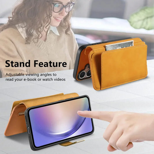For Xiaomi Poco X8 Pro Max F9 Ultra 5G 2In1 Detachable Leather Zipper Wallet Case Poco F9 X8 M8 F8 X7 M7 F7 X6 F6 Pro C65 Cover