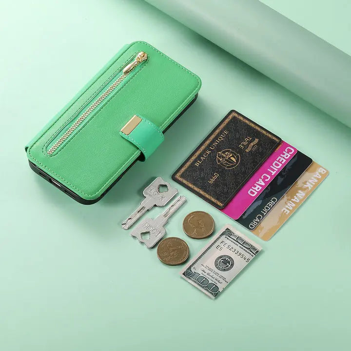 For Xiaomi Poco X8 Pro Max F9 Ultra 5G 2In1 Detachable Leather Zipper Wallet Case Poco F9 X8 M8 F8 X7 M7 F7 X6 F6 Pro C65 Cover