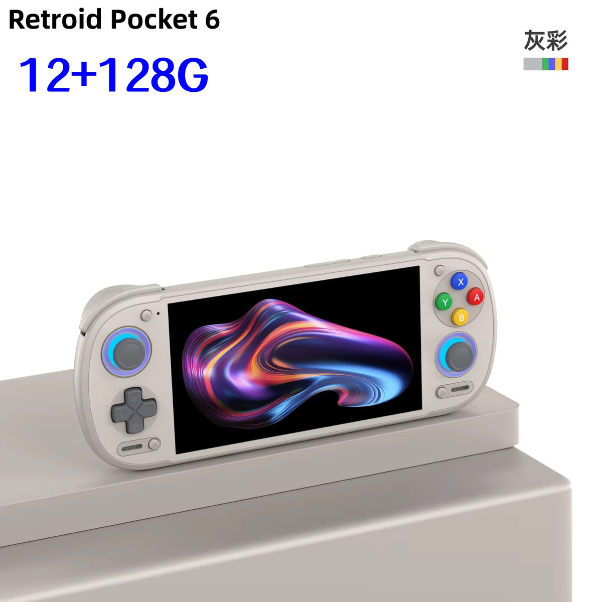 Retroid Pocket 6 Android Game Console Hall-Effect Trigger 8GEN2 5.5Inch 1080P 120Hz AMOLED Screen 6000mAh Handheld Consoles