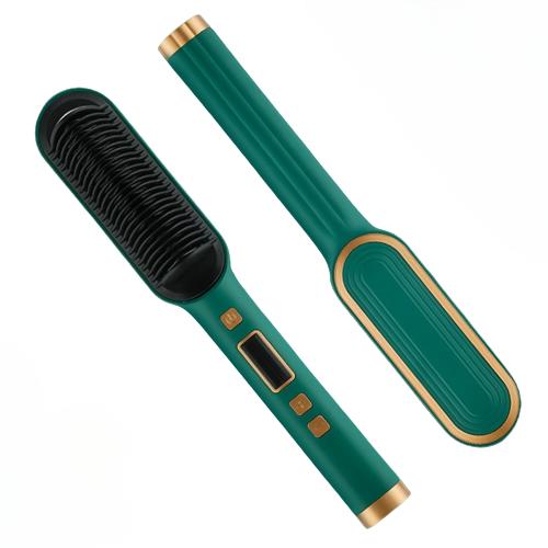 Dual-Purpose Electric Hair Comb for Curling & Straightening