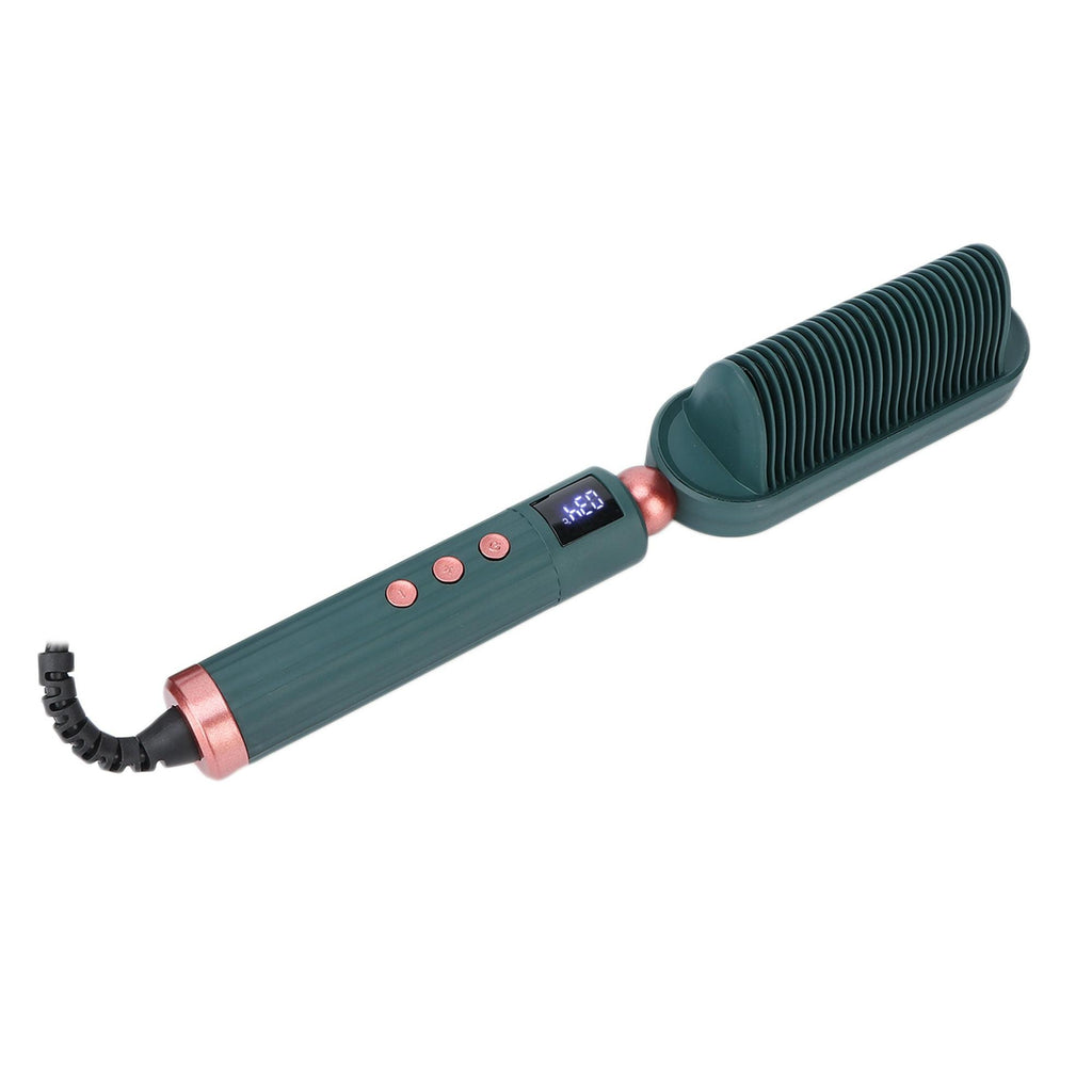 Dual-Purpose Electric Hair Comb for Curling & Straightening