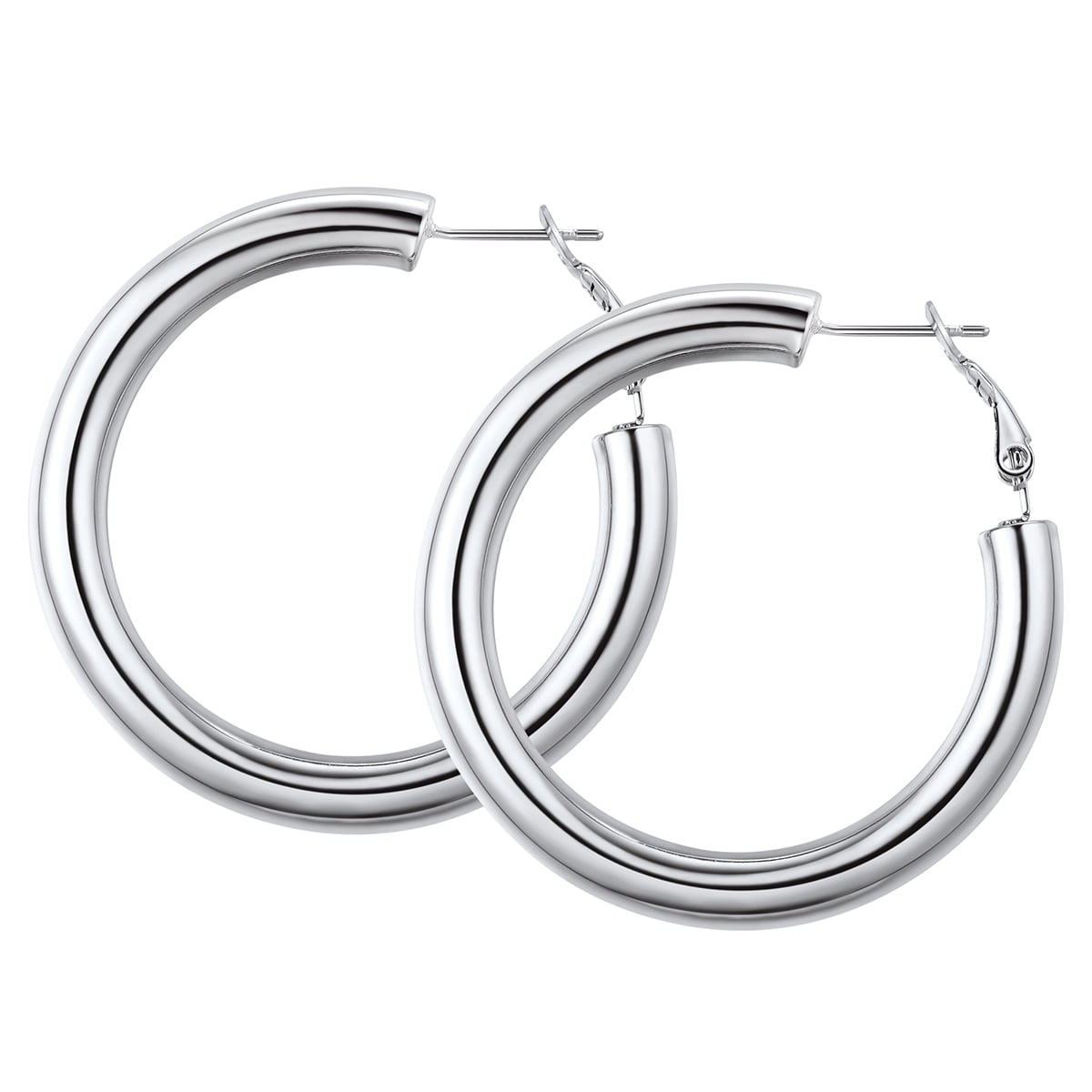Chunky Hoop Earrings – Stainless Steel