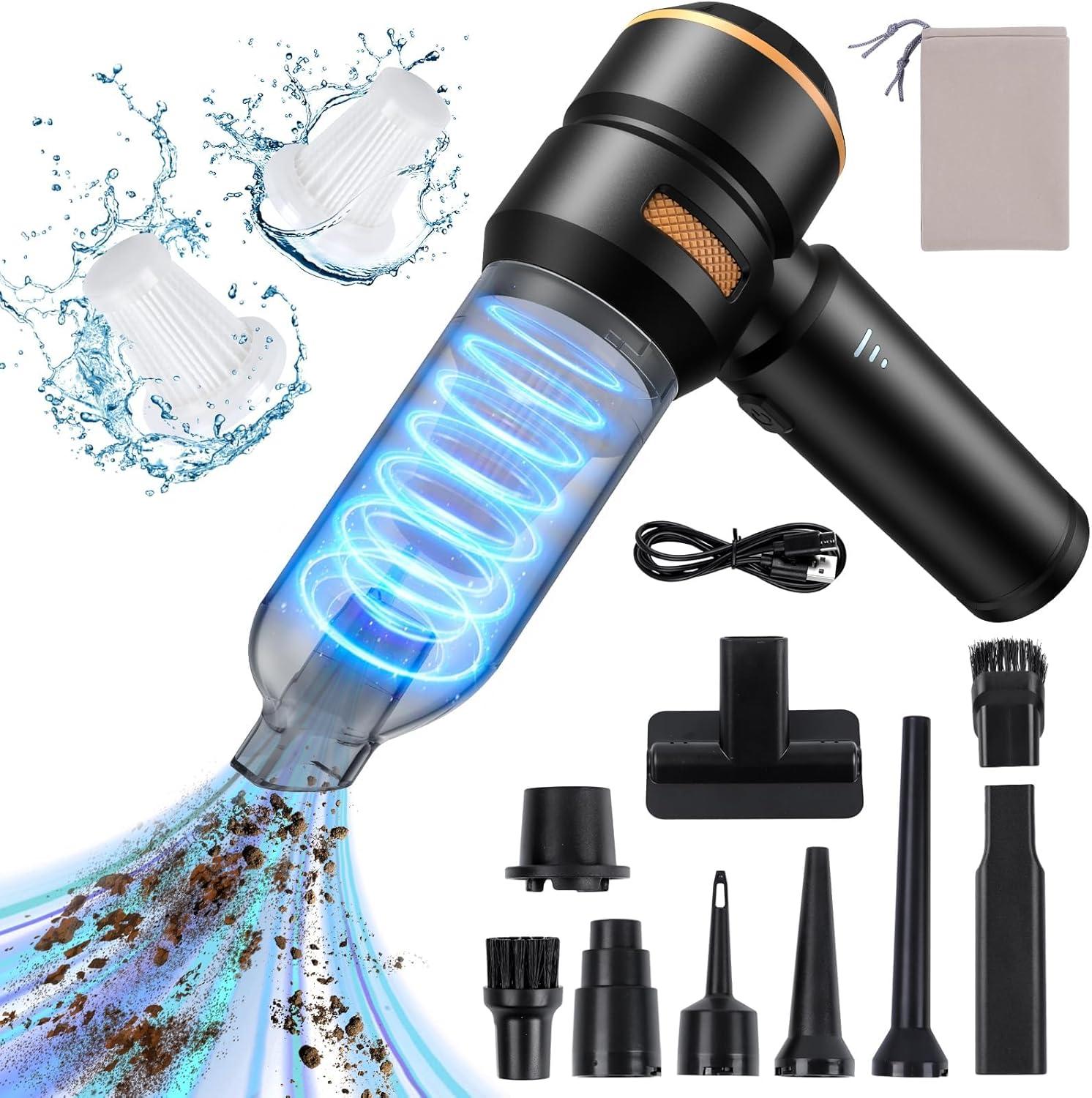 4-in-1 Cordless Car Vacuum Cleaner – 20,000Pa Suction