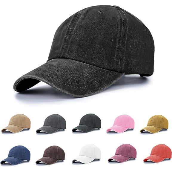 Vintage Washed Cotton Baseball Cap – Unisex